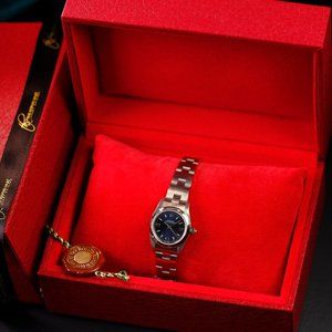 Rolex Oyster Perpetual 24mm Blue Arabic Dial
